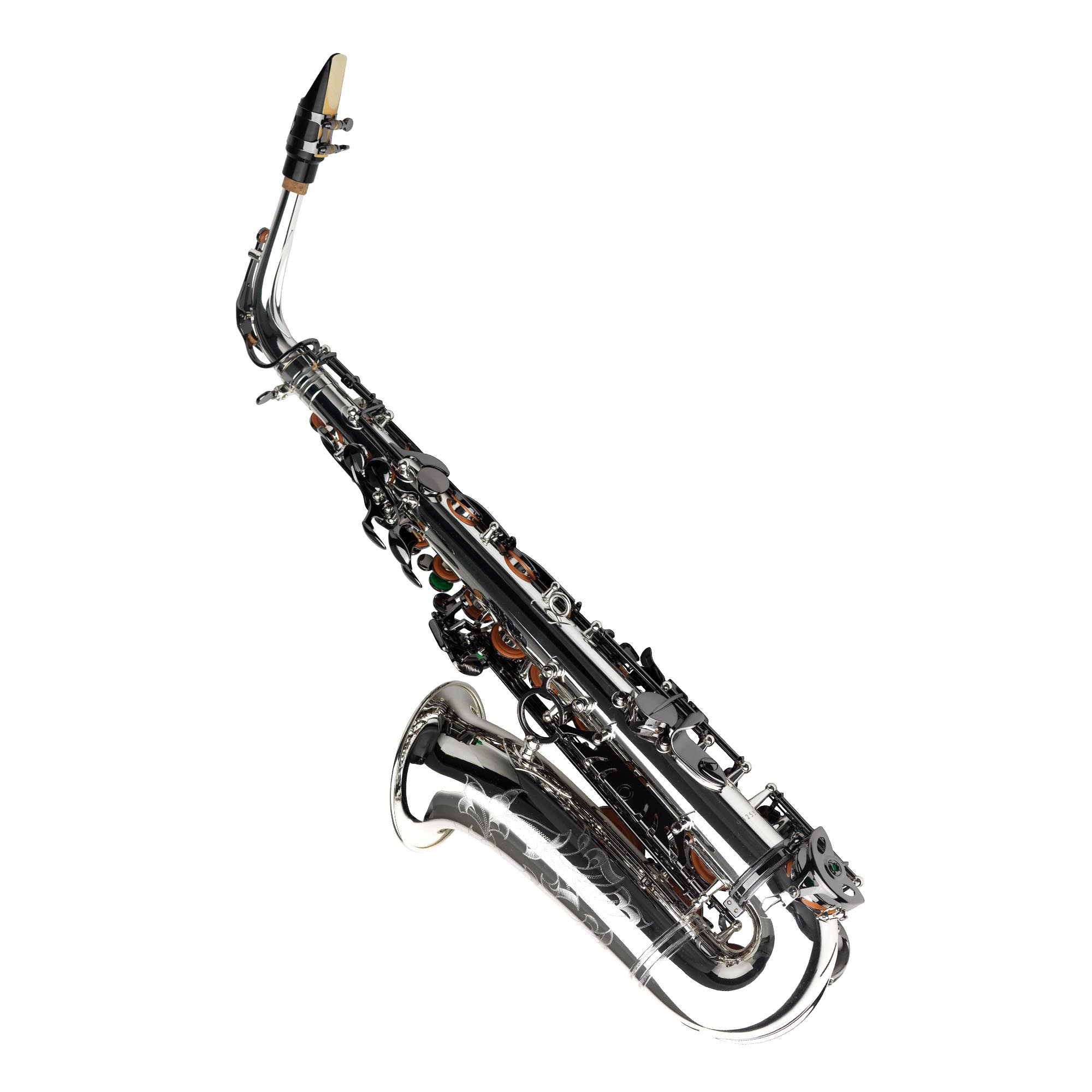Cora King Pro Series Plata Llaves Black-N Saxofón Alto - Imagen 2