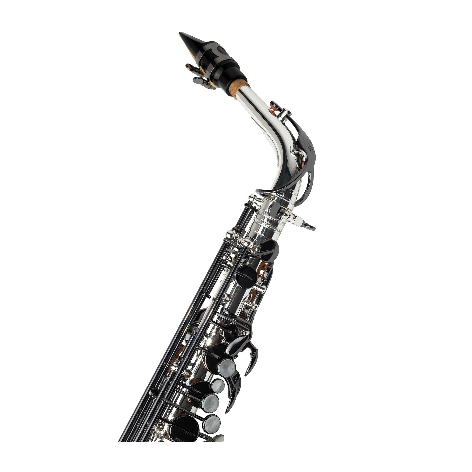 Cora King Pro Series Plata Llaves Black-N Saxofón Alto - Imagen 7
