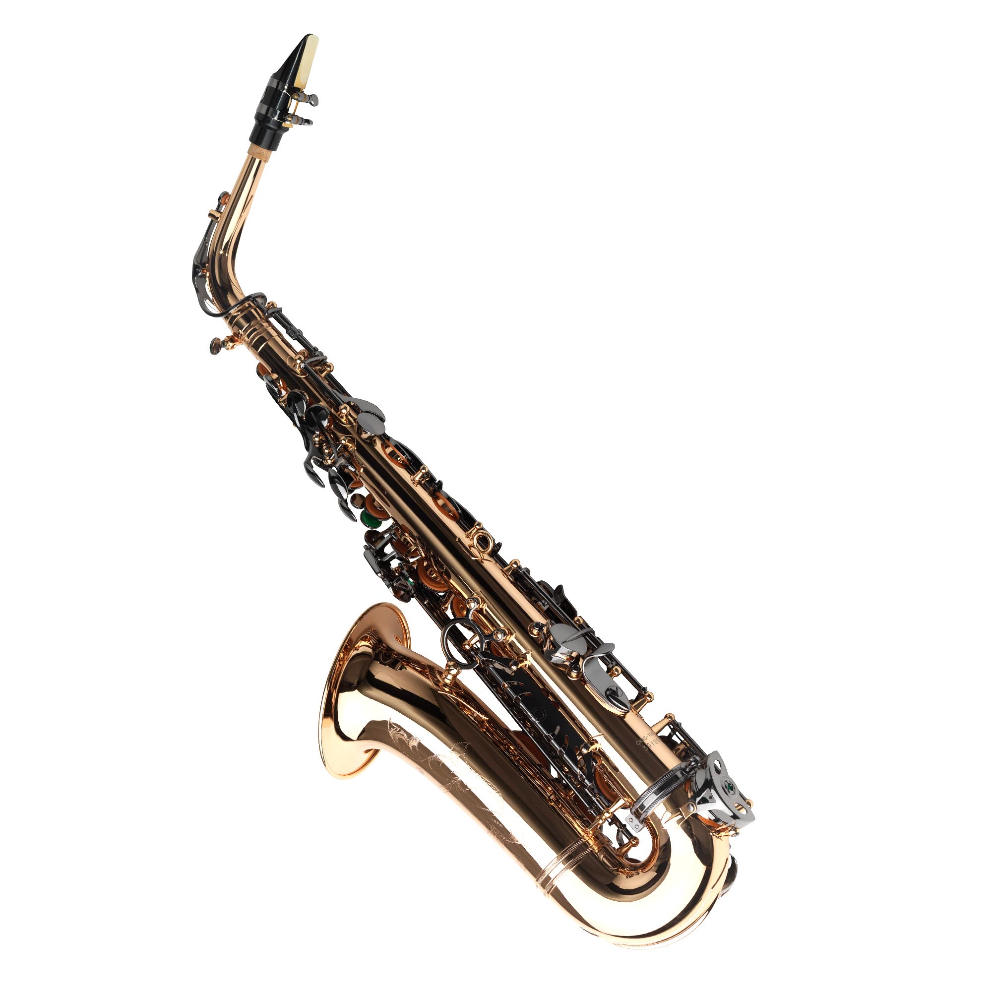 Cora King Pro Series Baño Oro Llaves Black-N Saxofón Alto/Big Bell - Imagen 2