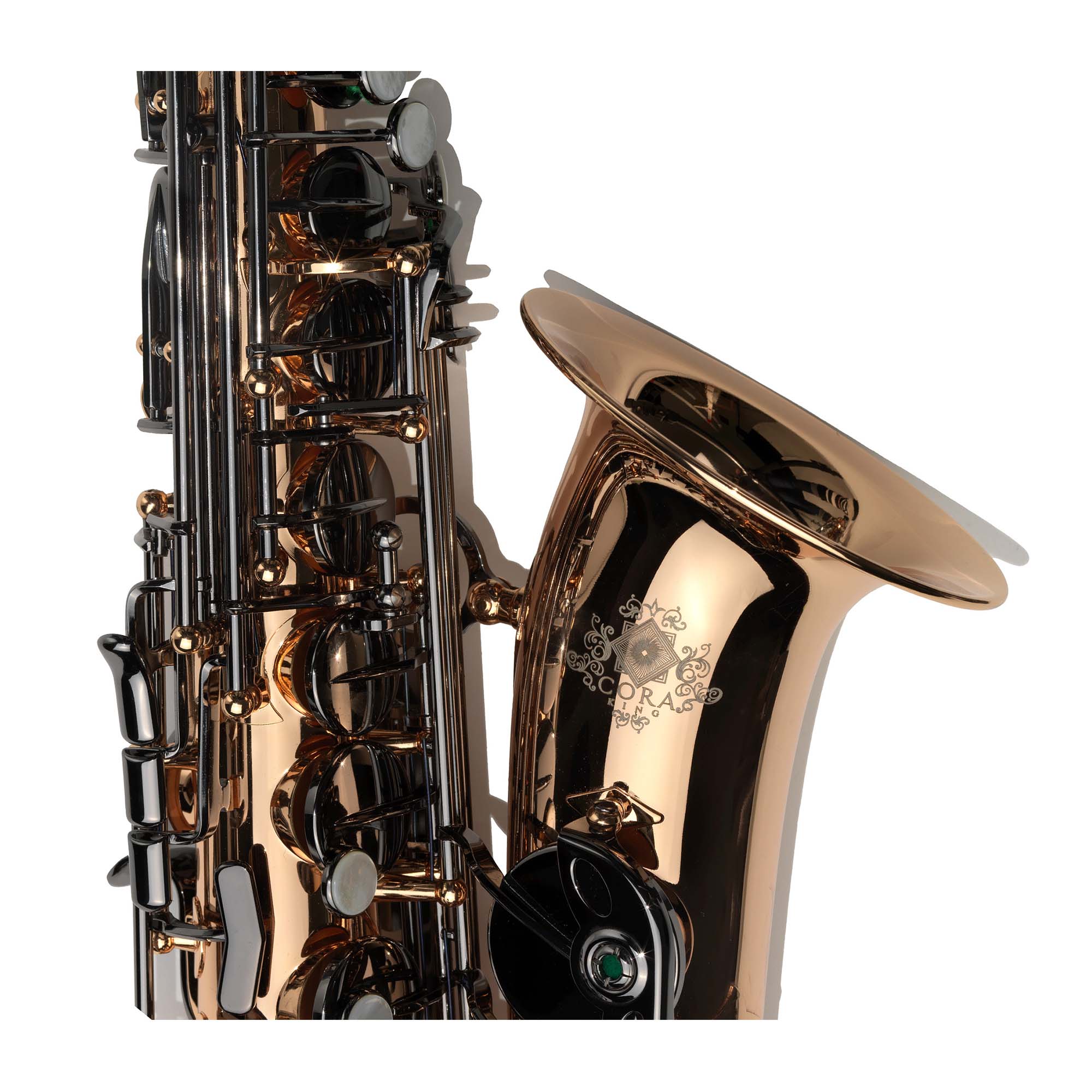 Cora King Pro Series Baño Oro Llaves Black-N Saxofón Alto/Big Bell - Imagen 3