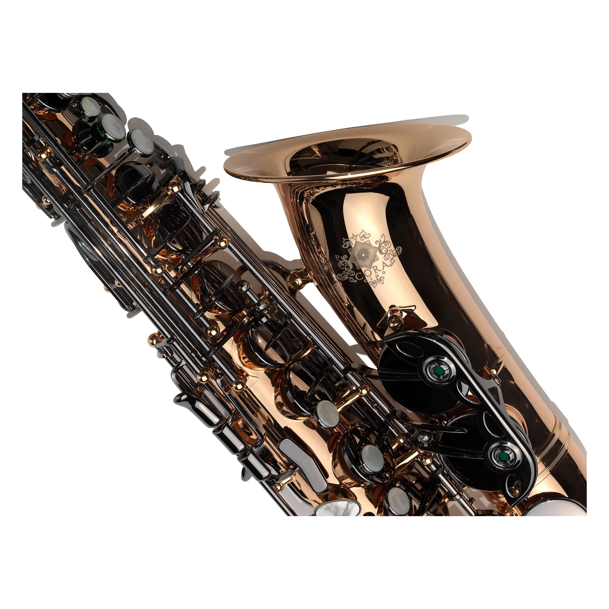 Cora King Pro Series Baño Oro Llaves Black-N Saxofón Alto/Big Bell - Imagen 6