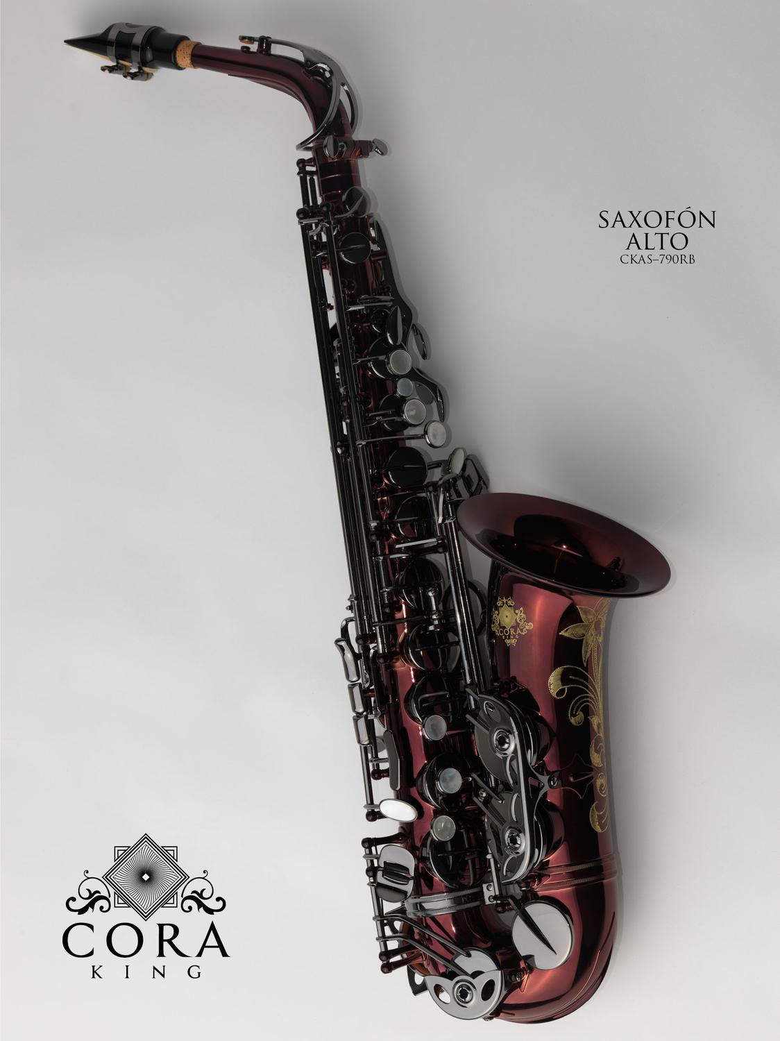 Cora King Pro Series Black Wine Saxofón Alto/Big Bell