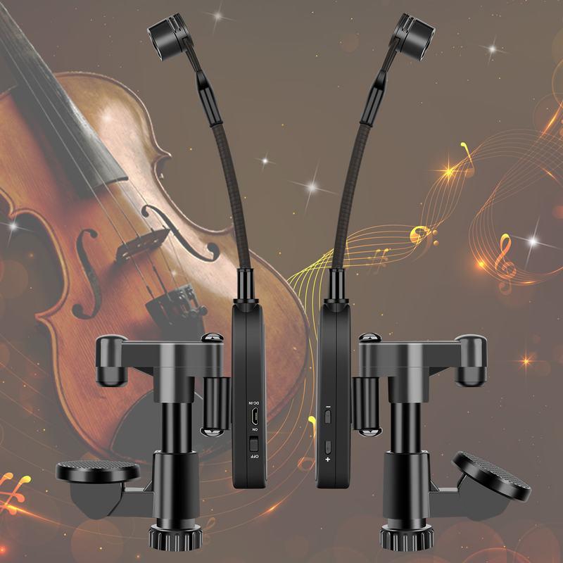 Kimafun Sistema Micrófono Inalámbrico Profesional 2.4G Violín - Imagen 10