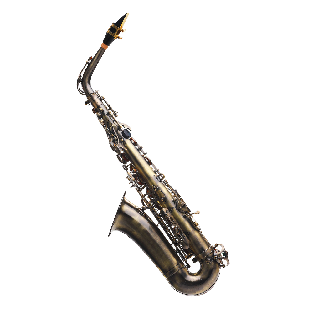 Cora by L. America Saxofón Alto Bronce Antiguo - Imagen 2