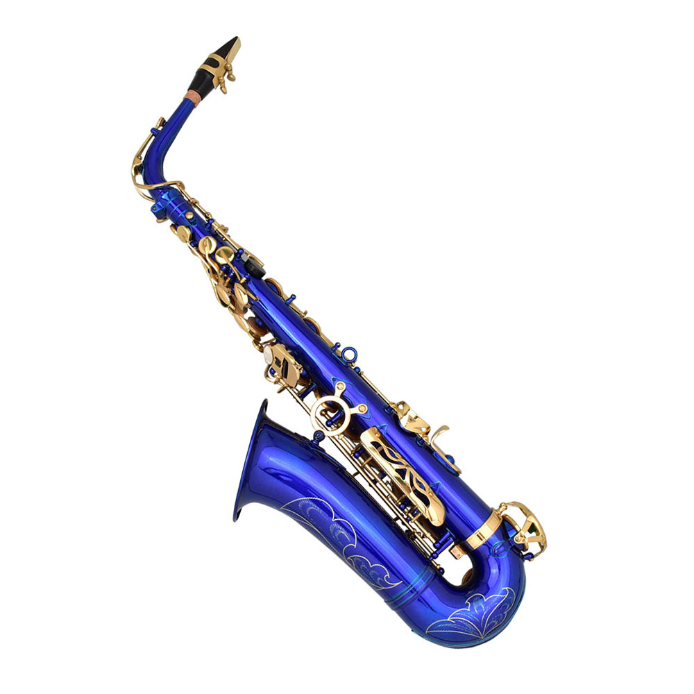 Cora by L. America Saxofón Alto Azul / Llaves Doradas - Imagen 2