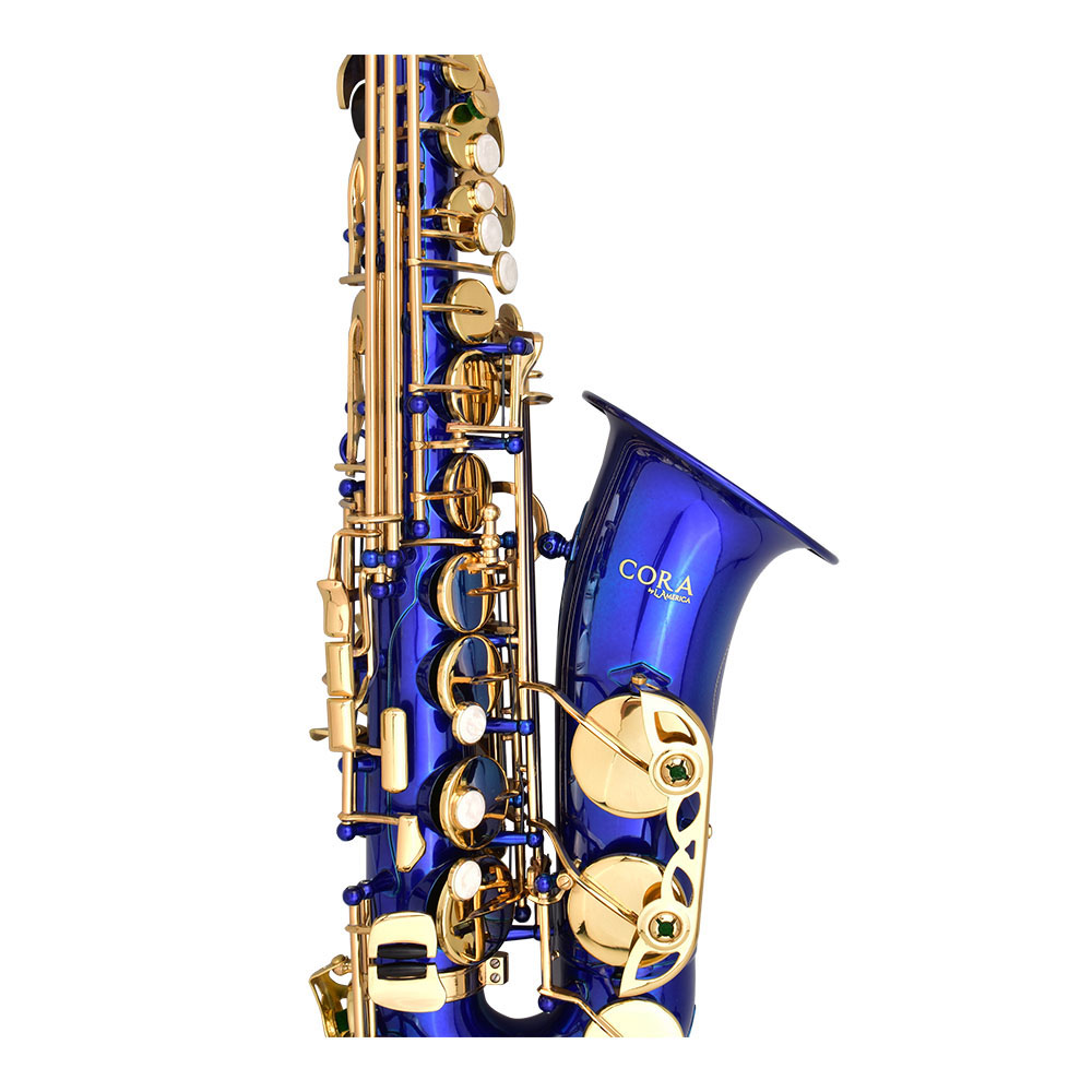 Cora by L. America Saxofón Alto Azul / Llaves Doradas - Imagen 5