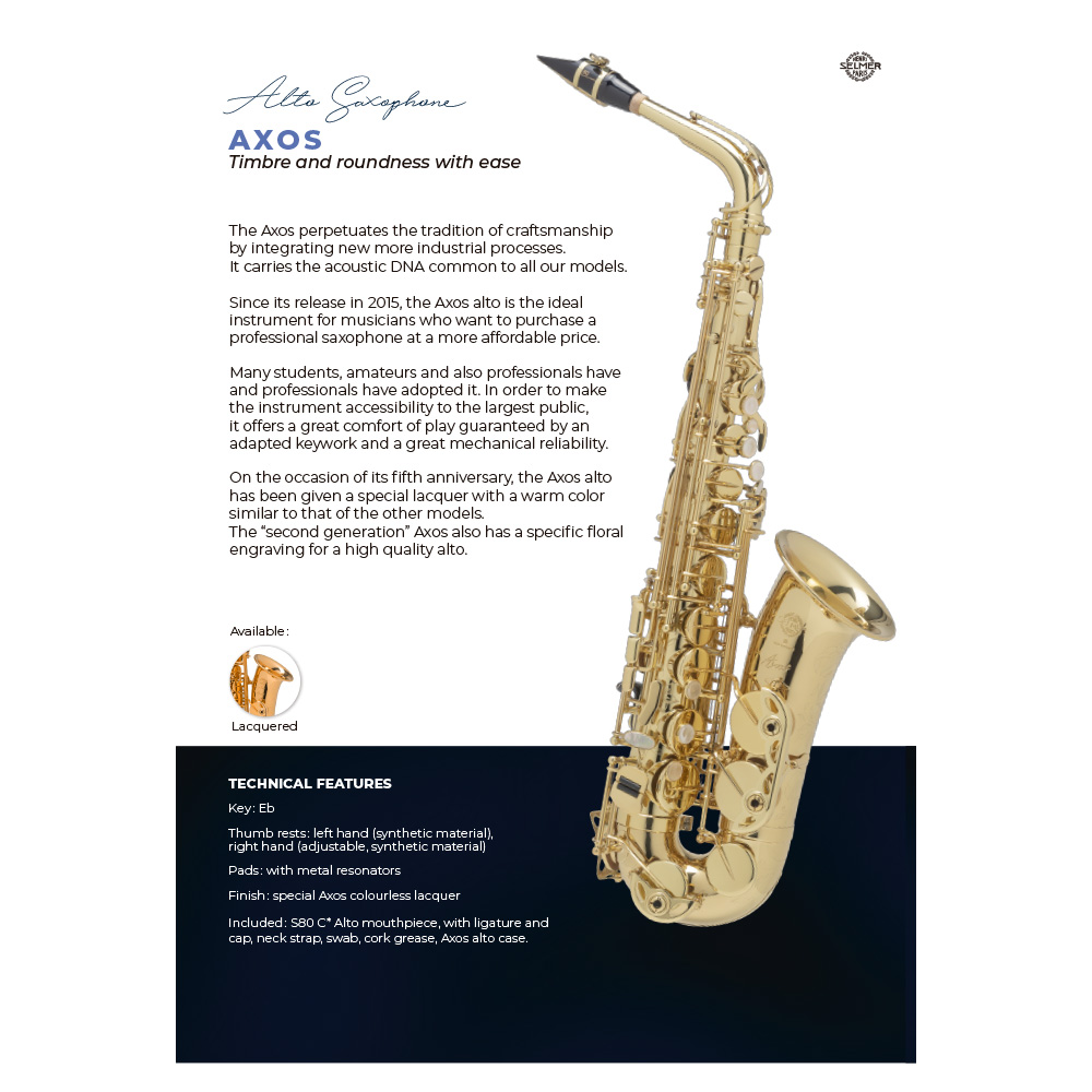 Selmer Paris Axos Saxofón Alto - Imagen 3