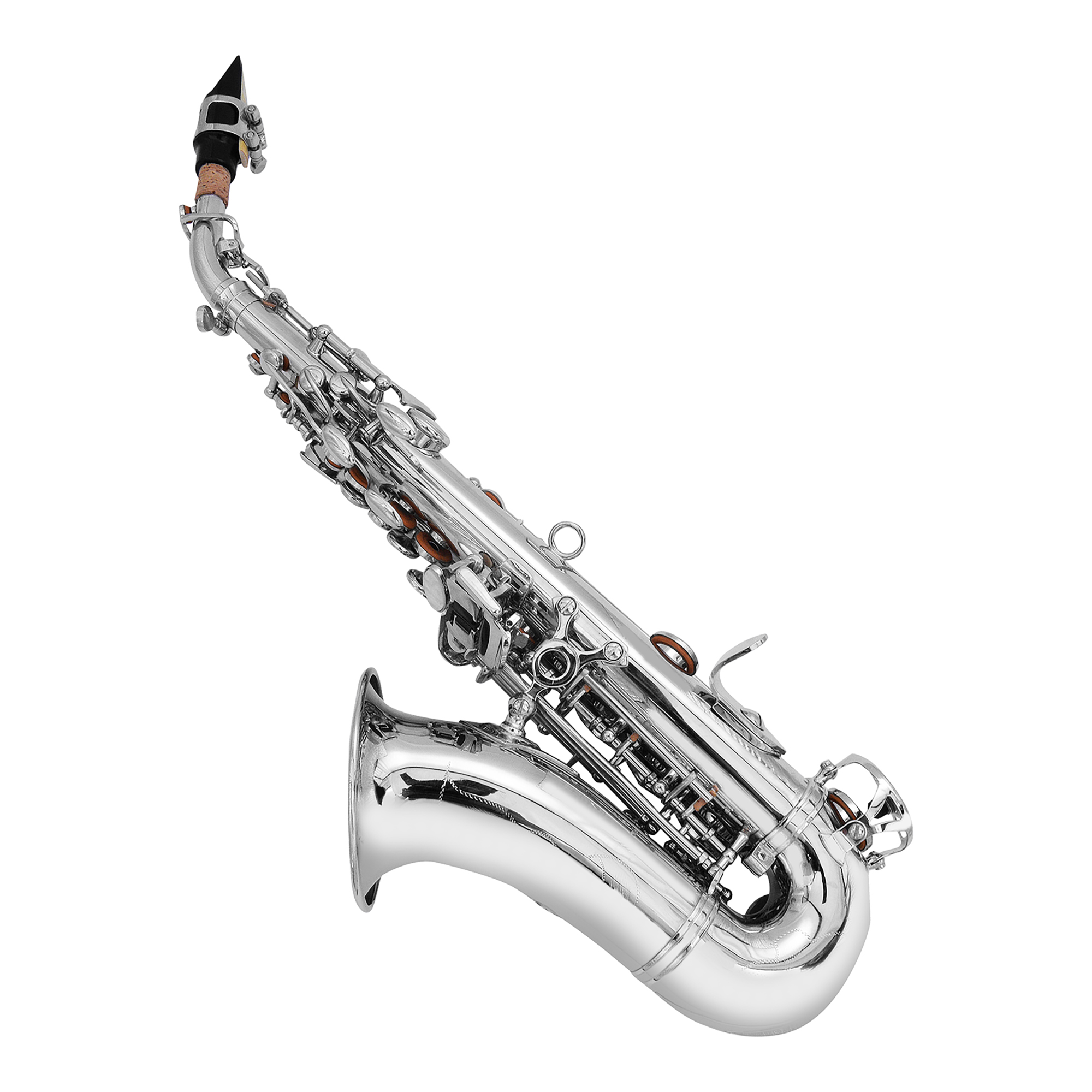 Cora by L. America Saxofón Soprano Curvo Niquelado - Imagen 2