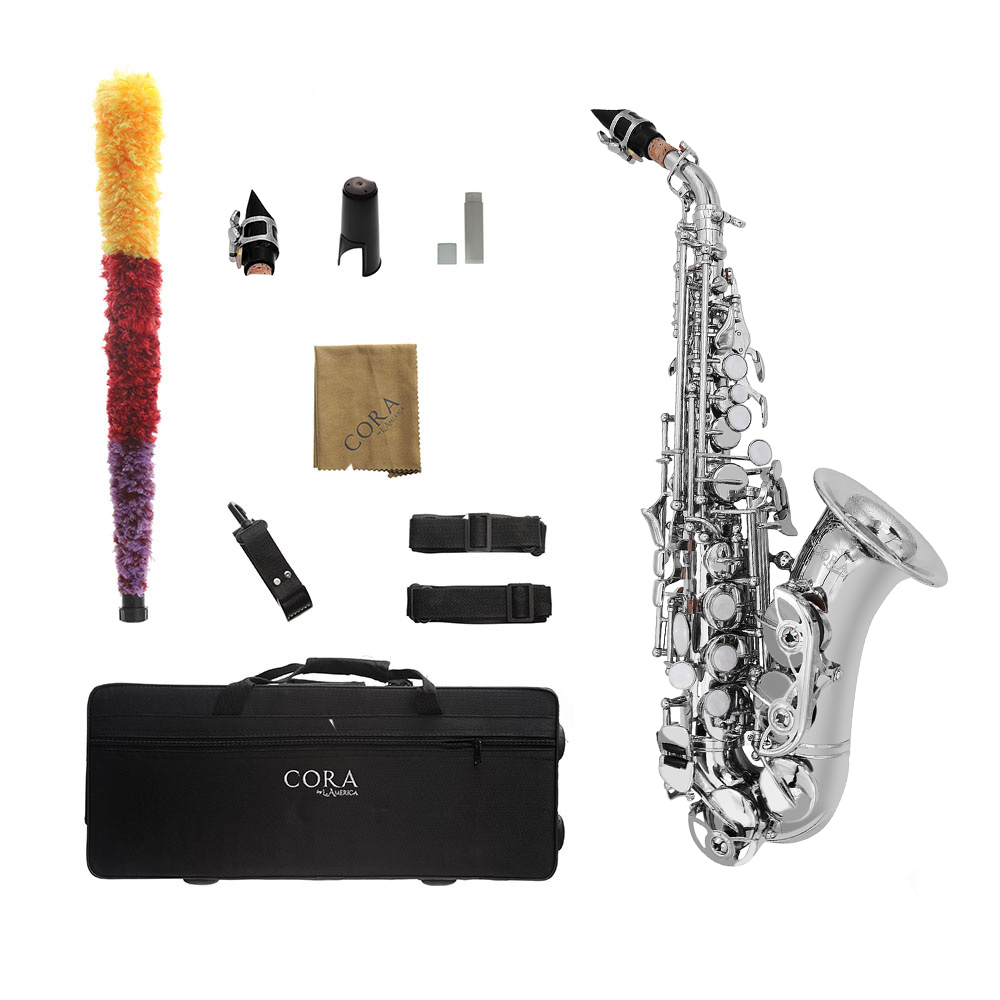 Cora by L. America Saxofón Soprano Curvo Niquelado - Imagen 7
