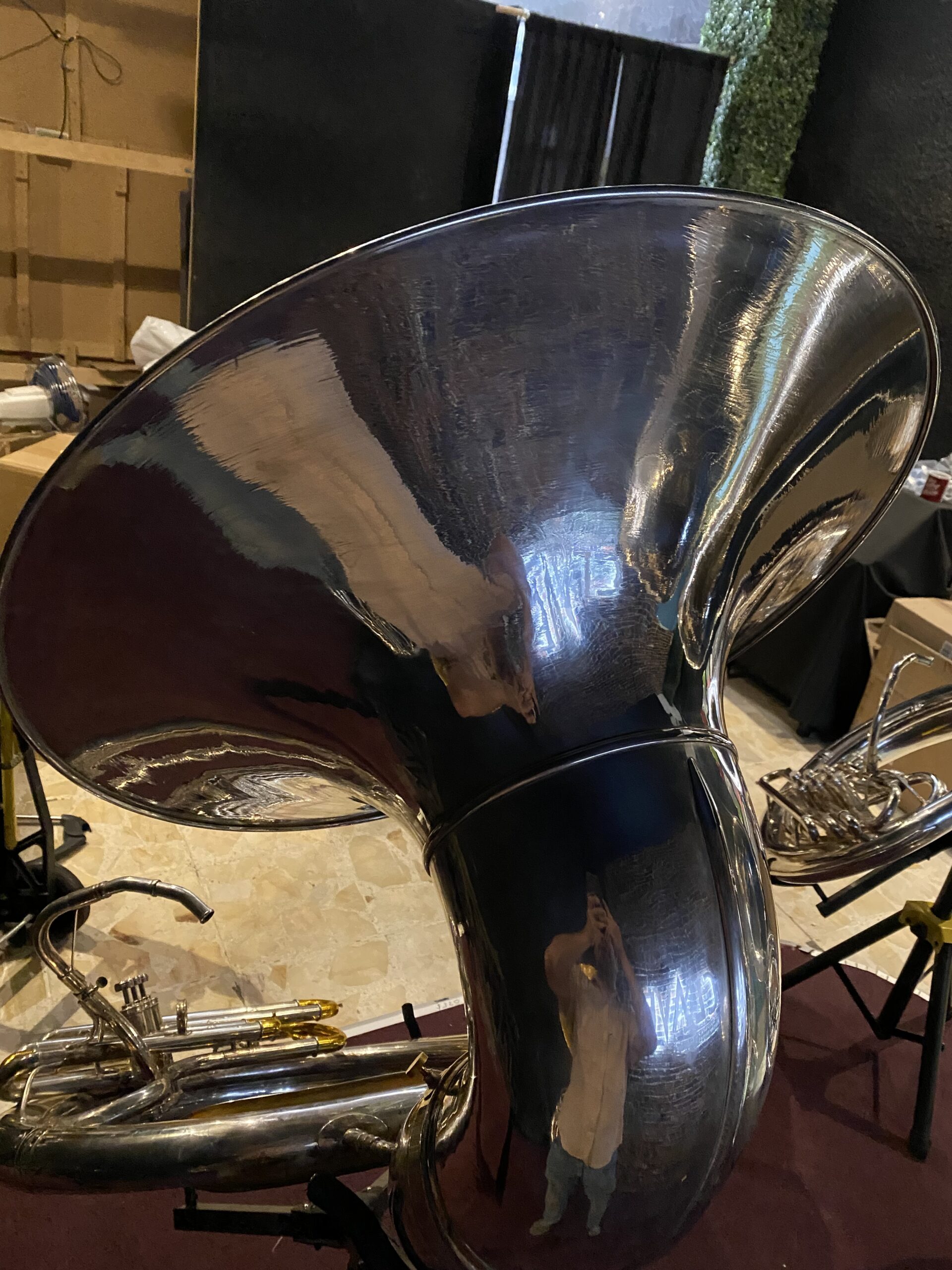 Tuba Conn 14K Restaurada Baño de plata con bombas en dorado - Imagen 3